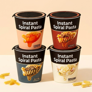 Precio de Fábrica <span class=keywords><strong>Pasta</strong></span> Fusilli Refinada de 2 Minutos, <span class=keywords><strong>Pasta</strong></span> Instantánea <span class=keywords><strong>Fresca</strong></span> con Crema de Res en Vaso - Product Image 1