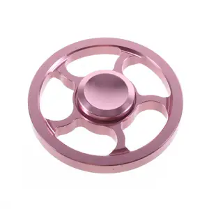 Schlussverkauf Metallentladungsdruck Aluminium-Wagenrad Hand-Fidget-Spinner