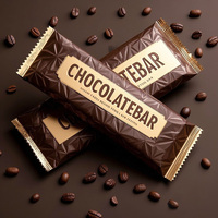 Bolsas de embalaje de bolsitas de envoltura de barra de proteína de chocolate Paquete De Almohada de Bocadillo de barra de proteína de caramelo impreso personalizado