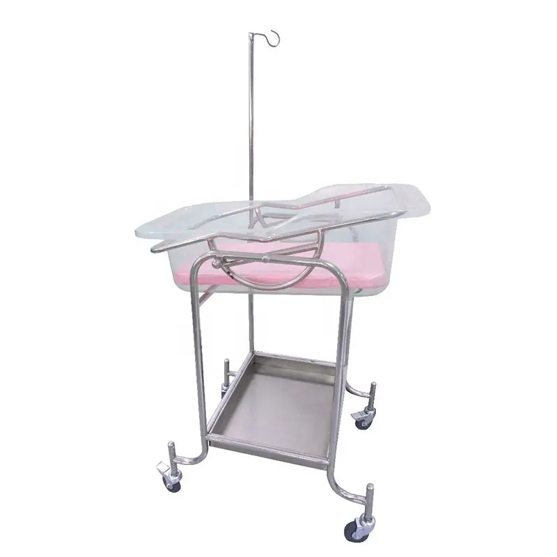 스테인레스 스틸 아기 유아용 침대 유아 침대 의료 조절 병원 아기 침대