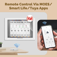 Disjoncteur intelligent MOES Tuya Zigbee 63A avec réglage de seuil d'alarme, moniteur d'électricité V0, ignifuge, contrôle par application Alexa E544