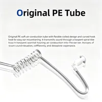 Microphone de gorge télescopique réglable à réduction de bruit Baofeng pour contrôle vocal/microphone auriculaire pour Baofeng UV5R BF-480/490 (vente en gros)