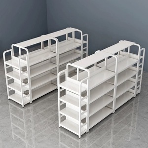 Venta al por mayor de fábrica en China: Isla central de <span class=keywords><strong>supermercado</strong></span> de 4 niveles, doble cara, de madera y metal, duradera, ecológica y de instalación rápida. - Product Image 4