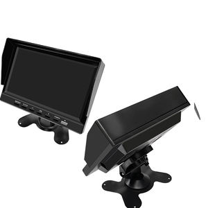 شاشة سيارة محمولة من SeemeTech مقاس <span class=keywords><strong>7</strong></span> بوصات بدقة 1024×600 IPS AHD تدعم Auto/PAL/NTSC مع منفذ USB وبطاقة TF وبطاقة SD وضمان لمدة سنة - Product Image 3