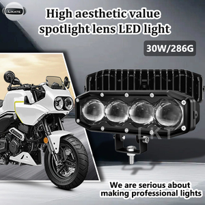 Luz Antiniebla LED Universal para Motocicleta, 4 Lentes, Triple Ojo, Barra Larga, Luces Auxiliares para Motocicleta - Product Image 2