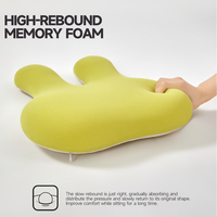 Coussin lombaire confortable en mousse à mémoire de forme pour chaise de bureau ou de voiture, améliore la posture et soulage les douleurs dorsales