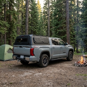 Capot de benne modulaire professionnel en aluminium de <span class=keywords><strong>2</strong></span>,0 mm pour Toyota Tacoma 4x4, conception divisée, avec panneaux Molle - Product Image 2