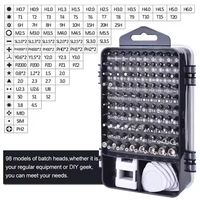 Kit de 115 embouts de tournevis magnétiques miniatures pour démontage et maintenance de téléphones portables et ordinateurs portables, OEM disponible, 100 pièces