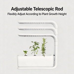 Sistema di Coltivazione Idroponica Intelligente a 3 Scomparti, Vaso Autoirrigante per Erbe e <span class=keywords><strong>Fiori</strong></span>, <span class=keywords><strong>Giardino</strong></span> Interno Smart - Product Image 4