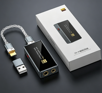 Amplificateur de casque HiFi DAC BJ11 avec corps métallique gris spatial, son amélioré sans perte, sorties multiples pour lecteur audio portable