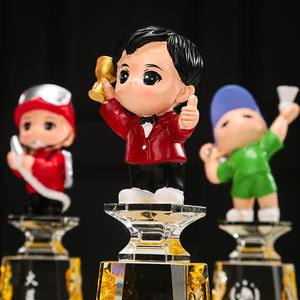 DEMO Fabricante Muñeca Figura <span class=keywords><strong>DE</strong></span> ACCIÓN Trofeo <span class=keywords><strong>de</strong></span> cristal Tazas Trofeos Personalizados Dibujos animados <span class=keywords><strong>Carrera</strong></span> Muñeca Trofeos <span class=keywords><strong>de</strong></span> cristal - Product Image 4