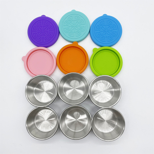 <span class=keywords><strong>2025</strong></span>不锈钢小调味品容器，带彩色硅胶盖防漏儿童沙拉酱容器 - Product Image 5