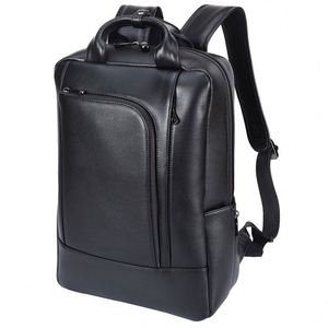 New Design England Genuine <b>Leather</b> <b>Laptop</b> Backpack Softback Business <b>Bag</b> Black Fashion Computer School Backpack for Men <b>Women</b> - Product Image 5