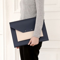 Étui léger en cuir pour ordinateur portable, tablette, documents de bureau, pochette de rangement, organiseur de fichiers pour professionnels