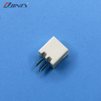 Conector de Alimentación JINDA PH-2A (Beige) de 2.0mm de Paso, 2 Pines, para Montaje en Placa, Latón Estañado, 2A 250V