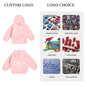 Sudaderas con Capucha para Niños de Alta Calidad con Etiqueta Personalizada del Fabricante, Conjuntos de Ropa para Niños Suaves, Conjuntos de Ropa para Niños de Color Sólido - Product Image 4