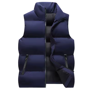 Gilet d'hiver sans manches personnalisé avec logo pour hommes et femmes, gilet décontracté chaud en mousse pour hommes - Product Image 3