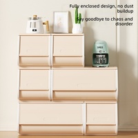 Armoire de rangement en plastique pour enfants et armoire à collations, organisateur de jouets pliable et bibliothèque pour salon et chambre