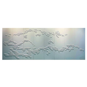 Современный белый ПВХ Кожа Гравировка стеновая панель Крытый Дом водонепроницаемый и огнестойкий Настенный декор классический стиль - Product Image 5