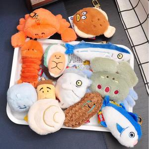 Hot Sale Cute Soft Animal Sea Animals Plush Keychain Plush Animal Bag Pedant For Couples Gifts