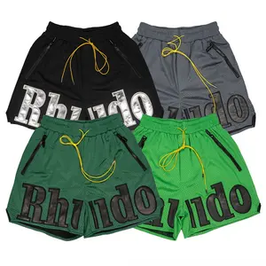 High quality mens mesh shorts custom logo heavy weight mesh shorts manufacturer