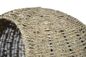 XH verano fresco ecológico tejido a mano material natural agua Jacinto algas marinas gato perro cama casa red jaulas para mascotas y cesta para mascotas - Product Image 4