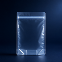 Sachet transparent personnalisé avec logo, résistant aux déchirures, en plastique transparent, pour l'emballage de viande séchée (jerky)