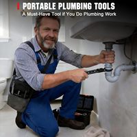 Kit de clés d'angle pour outils de plomberie, extracteur de manchons de compression 3 pièces, clé de robinet à 4 voies, outil de dépose de ferrules en acier allié