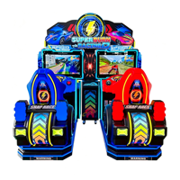 Simulateur de course à deux places avec sièges dynamiques, machine de jeu d'arcade à monnayeur, jeu vidéo de conduite pour centre de jeux et parc d'attractions