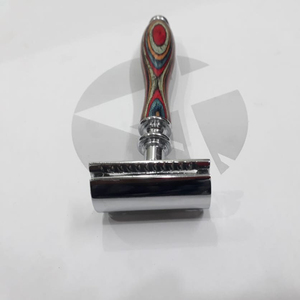 Maquinilla de afeitar de doble filo, maquinilla de afeitar de seguridad de Color cromado con doble borde - Product Image 3