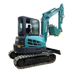 Pelleteuse hydraulique sur chenilles d'occasion Kobelco SK50 Mini 5 tonnes pelleteuse d'occasion SK35 SK60 de haute qualité - Product Image 1