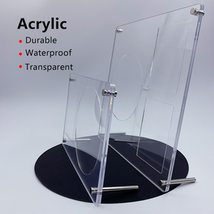 洗練されたデザインのアクリル製CDディスプレイラック、家庭、オフィス、店舗での使用に最適、フォトフレーム卸売 - Product Image 4