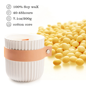 Sage Luxury Large Golden Fall Frosted Velas perfumadas de lujo personalizadas para hombres - Product Image 6