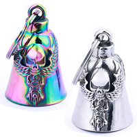 Prix d'usine personnalisé en acier inoxydable petite cloche Live to Ride moto Guardian Bell