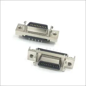 High Quality SCSI 20Pin Female Connector MDR 20 Pin socket Pitch 1.27mm Vertical DIP Type SCSI 20pin Conector for PCB
