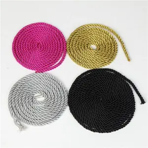 包装绳绳编织家纺涤纶绳价格圆形三股绳