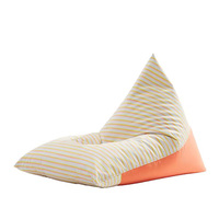 Chaise de pouf d'extérieur à usage de bar, banc et canapé latéraux de piscine en triangle pour les zones de piscine-Remplisseur de pouf durable et élégant
