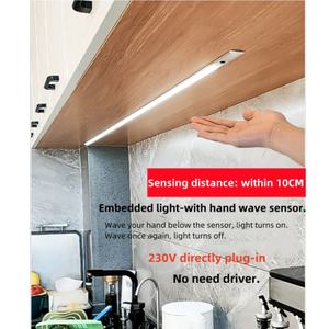 AC110V AC230V Plug-in <strong>LED</strong> Sensor <strong>Light</strong> for Kitchen Cabinet Hotel <strong>Furniture</strong> <strong>Light</strong> Fixture Slim Embedded <strong>LED</strong> <strong>Light</strong> Rigid Strip - Product Image 1