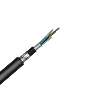 GYTA53-cable de fibra óptica, núcleo blindado, 6, 12, 24, 36, 48, 60