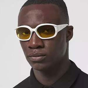 Lunettes de soleil de sport ovales surdimensionnées personnalisées 2023 pour hommes et femmes, style Y2K, protection UV400 - Product Image 4