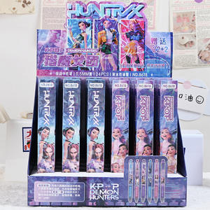 Nuevos Bolígrafos de Gel de la Serie de Anime K-pop Demon Hunter Naru to Fox Bunny, Caja Ciega, Cry Baby, La Bu, Kromi, Papelería - Product Image 1