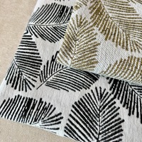 Tissu Jacquard en Chenille de Luxe, Toucher Doux, Motif Textile pour Ameublement Maison, Hôtel, Décoration
