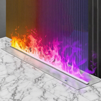 Cheminée électrique décorative d'intérieur de 30 pouces, flamme LED encastrée, vapeur d'eau 3D, cheminée électrique pour hôtel
