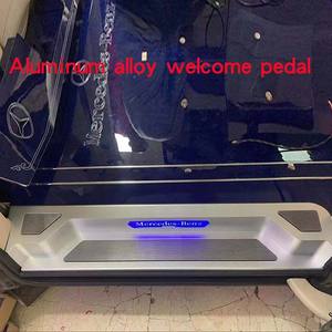 Pédale de remplacement de bienvenue avec lumière LED, seuil de porte en alliage d'aluminium VITO V250 V260 w447 V220 V-CLASS, accessoires de rénovation - Product Image 3