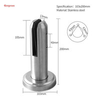 Supports d'escalier modernes en acier inoxydable 201/304 pour balustrades et rampes de piscine et de terrasse