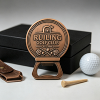 Décapsuleur en métal à bords martelés vintage, avec logo personnalisé en relief, en cuivre antique, pour merchandising de brasserie, souvenir de marque de bière, cadeau