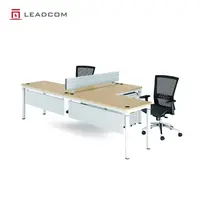LEADCOM طاولة أثاث مكتب 180 درجة محطة الموظفين مكتب عمل 2 ، 4 ، 6 ، 8 شخص مجموعة هاريس