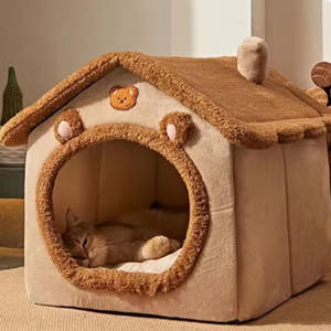 Casa para Gatos y Perros, Cálida y Acogedora para Invierno, Desmontable y Lavable, Cueva para Mascotas, Suave y Cómoda, Refugio para Perros, Sueño Profundo - Product Image 4