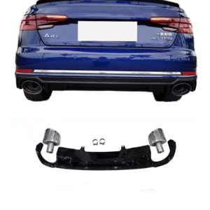 Hot Bán Phụ Tùng Ô Tô Nâng Cấp Rs4 B9 Bình Thường Phong Cách Khuếch Tán S4 Phía Sau Môi Với Đuôi Cho Audi A4 B9 2017-2019 Thể Thao Loại - Product Image 1