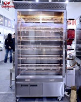 CHUANGYU Promotion : Rôtissoire industrielle à poulet avec 6 broches et armoire de cuisson